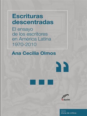 cover image of Escrituras descentradas